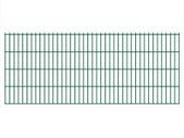 2D Garden Fence Panels 2.008x0.83 m 4 m (Total Length) Green