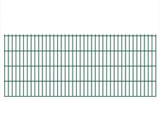 2D Garden Fence Panels 2.008x0.83 m 4 m (Total Length) Green