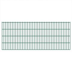 2D Garden Fence Panels 2.008x0.83 m 4 m (Total Length) Green