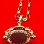 9ct yellow gold spinning fob necklace Image 8