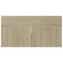 Sink Cabinet with Built-in Basin Sonoma Oak Chipboard Image 8