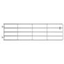 5 Bar Field Gate Steel (115-300)x90 cm Silver Image 2