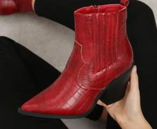 Stunning Red Boots size 6 - new/in a box