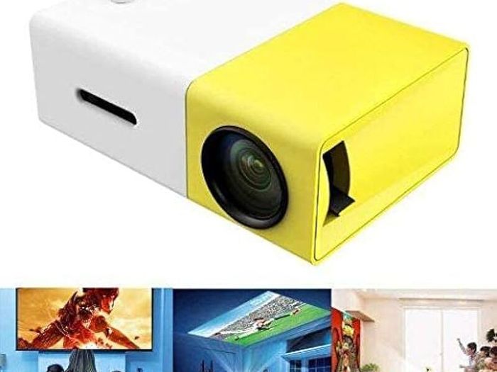 MINI Projector Portable Home Theater Smart TV Laser Beamer 3D Cinema LED Video projector for Movie Via HD Port