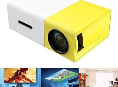 MINI Projector Portable Home Theater Smart TV Laser Beamer 3D Cinema LED Video projector for Movie Via HD Port
