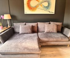 Sofa with fold out bed and storage