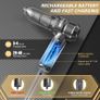 Vacuum Cleaner, 22000Pa Car Vacuum Cleaner Cordless Powerful, Brushless Motor, Multiple Brush Heads, 4-in-1 Multifunctional Portable Mini Car Hoover for Office/Home/Pet Hair, Dark Grey Image 3