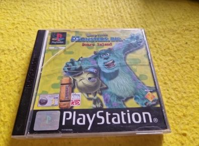 Disney Pixar Monsters Inc Scare Island PlayStation1 Ps1 PlayStation2 Ps2 games Original
