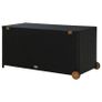 Garden Storage Box Black 120x65x61 cm Poly Rattan Image 2