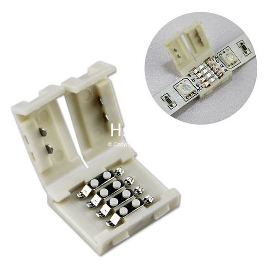 5x STRAIGHT Connector Converter For Led Strip Light RGB 5050