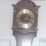 Beautiful Old Hermle Wall Clock Pendulum with 3 Brass Weights Clock in Working Condition Image 2
