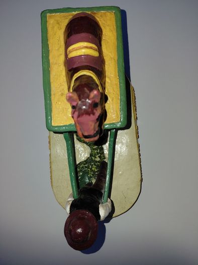 Guinness Figurine Man Pulling His Horse And Cart