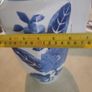 VINTAGE blue and white Chinese vase with floral design, 35 CM. TALL Image 6
