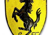 Cast Iron Ferrari Sign