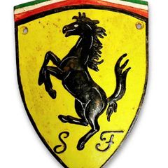 Cast Iron Ferrari Sign