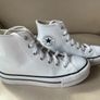 Converse Chuck Taylor Lift Leather Hi Top Trainers Image 2