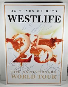 Signed Westlife 25 years of hits tour programme
