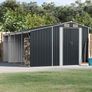 Garden Shed Anthracite 277x365.5x179 cm Galvanised Steel Image 3
