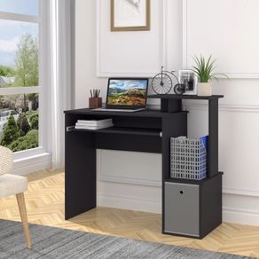 Computer Desk with Sliding Keyboard Tray Storage Drawer Shelf Workstation AVAILABLE IN BLACK AND WHITE (FREE POSTAGE)