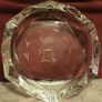nice decorative ashtray x two, engraved with a H Image 3