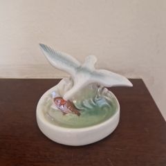 vintage seagull dish