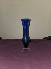 Vintage Cobalt Blue Bud Vase