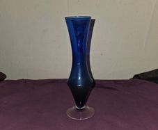 Vintage Cobalt Blue Bud Vase