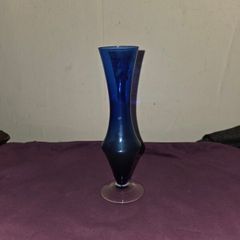 Vintage Cobalt Blue Bud Vase