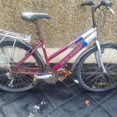 bike chain needs oil and flat wheel