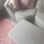 Grey Fabric Sofa & Matching Footstool Image 4