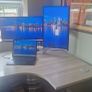 Complete Premium WFH Workstation (Electric Sit-Stand Desk, Dual Screens, Microsoft Dock & Chair) Image 7
