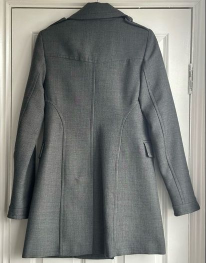 Grey French Connection military style coat