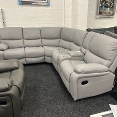 Rita Manual/Electric Leather Recliner Sofa