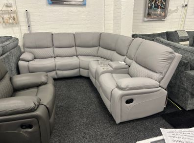 Rita Manual/Electric Leather Recliner Sofa