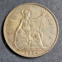 GB 1934 Penny coin