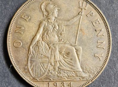 GB 1934 Penny coin