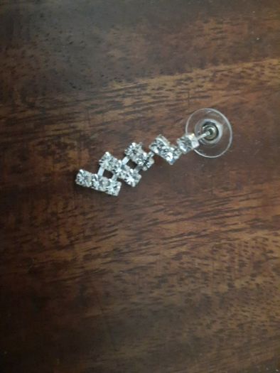 Diamonte necklace and earrings