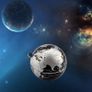 Levitating Globe, C Shape Floating Globe With LED Lights Magnetic Field Levitation World Map Globe Gravity Educational Gift Home Office Desk Decoration (Black) Image 4