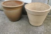 Two Glazed pots