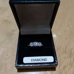 3 Stone Diamond Engagement Ring