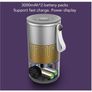 4-in-1 Electric Milk Frother and Warmer, Cordless Portable Coffee Foam Maker with Heating, Built-in Stirrer and with Temperature Control Image 6
