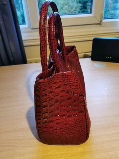 Red leather Newbridge bag