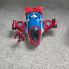 Marvel Super Hero Adentures Set Spider-Man Jetquarters