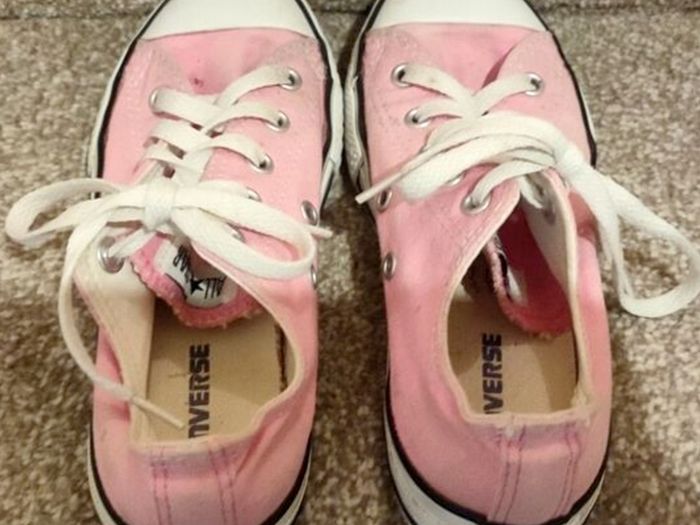 Girl's Converse . Size Uk Junior 13.5