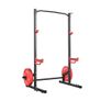 Power Cage Squat Rack, Multifunctional Power Rack Home Gym, Strength Training Workout Equipment with 4 Band Pegs, Adjustable J-Hooks & Safety Bars for Barbell Squat Bench Press Pull-Up Image 7