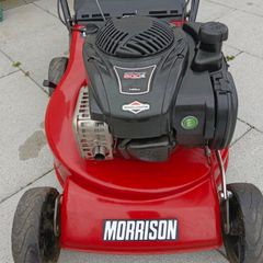 Almost new MORRISON self drive lawnmower with Briggs and Stratton engine 500 E series, 140 cc. 20 inch, which starts first pull.  No last price or time wasters please