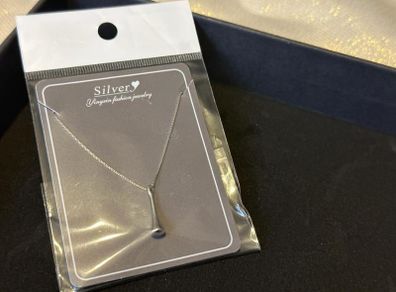 925 Sterling Silver Teardrop Neckless