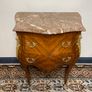 FLASH SALE! Was 450 now 375 !! Fabulous French Mahogany Bombe Commode, Chest of Drawers w. Marble Top Image 4