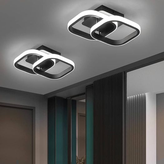 NEW SALE | Ceiling Light Modern 22W LED Cool White 6000K Acrylic Square Ceiling Lamp for Hallway Office Bedroom Kitchen Living Room Bedroom Ceiling Lights