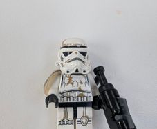 100% Lego Sandtrooper Minifigure Star Wars White Pauldron 2012 Stormtrooper